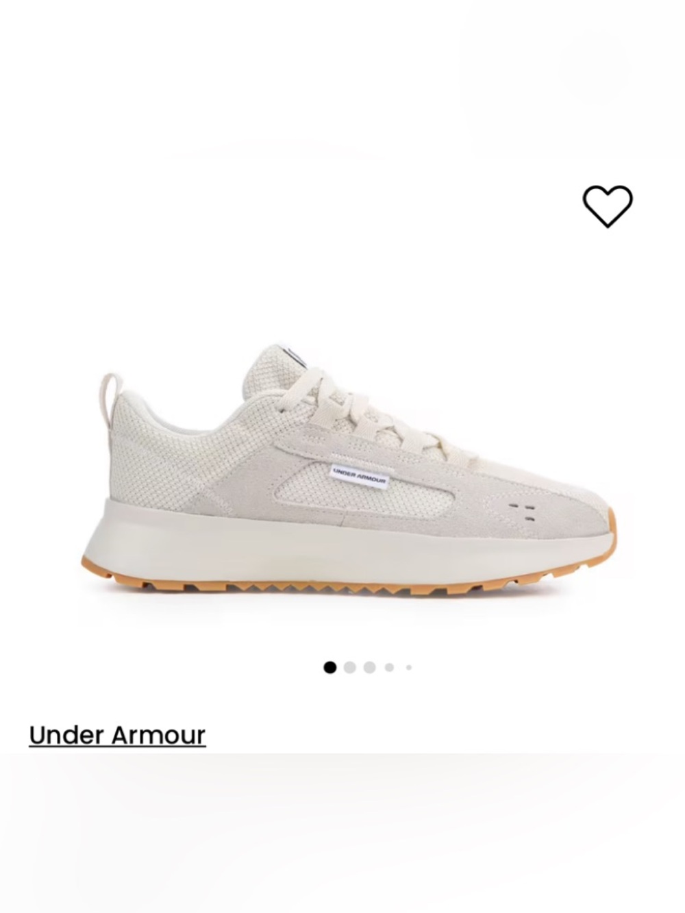 NEW STONE COLOR WOMEN'S UNDER ARMOUR STREET MIRAGE SNEAKERS SIZE 9